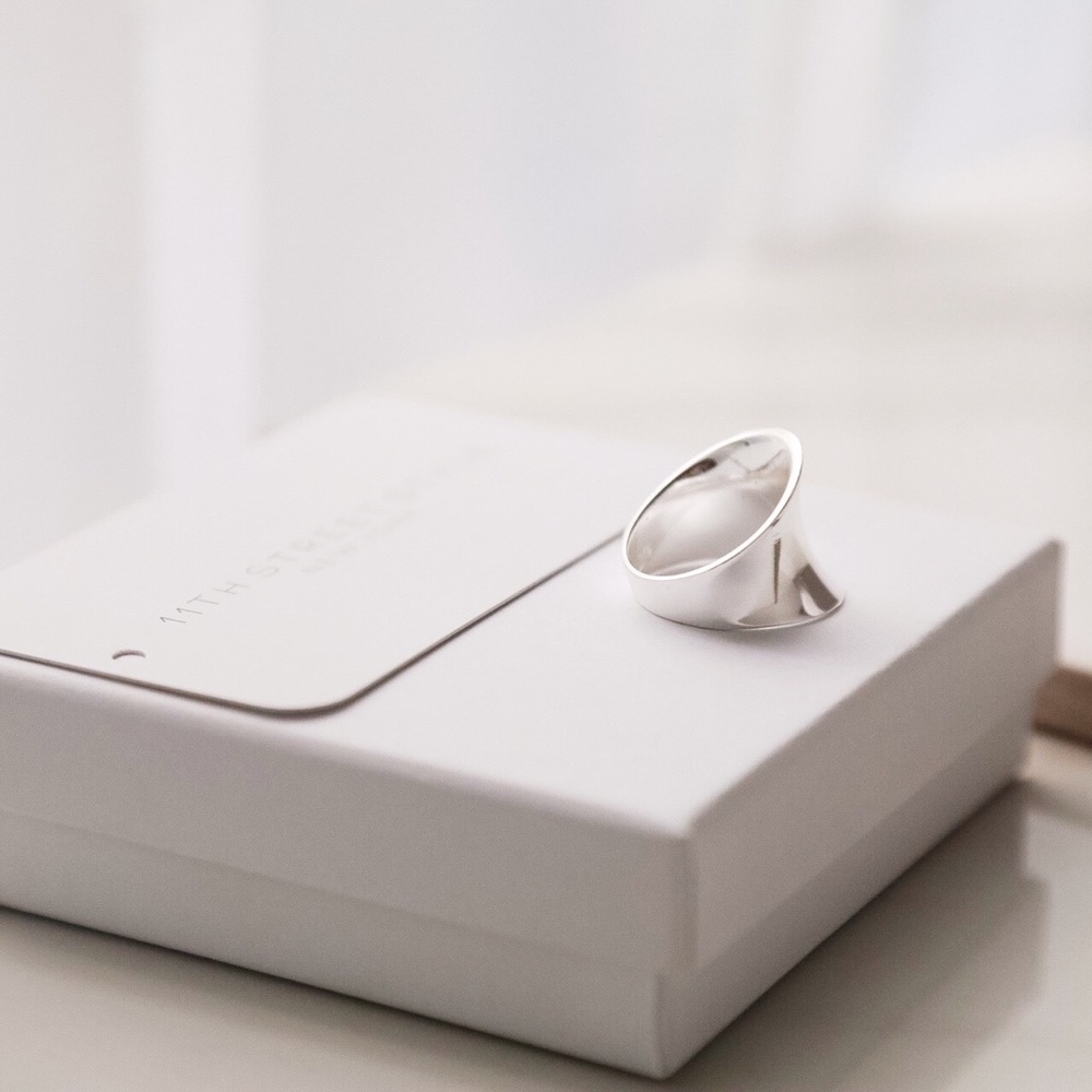 Statement Midi Ring | 925 Silver - Picture 2 of 5